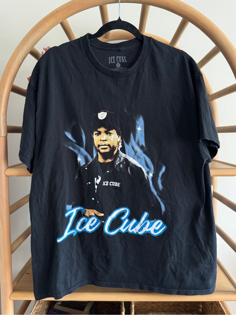 Ice Cube Graphic T-Shirt XL | Rap Tee | Black Graphic Shirt